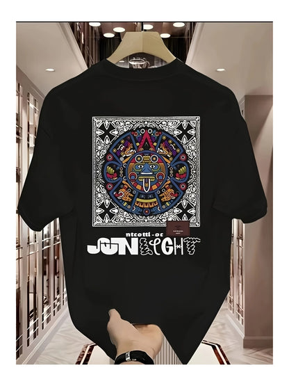 Unisex Kadın/Erkek Oversize Baskılı Pamuklu Bisiklet Yaka Kısa Kollu SİYAH T-shirt