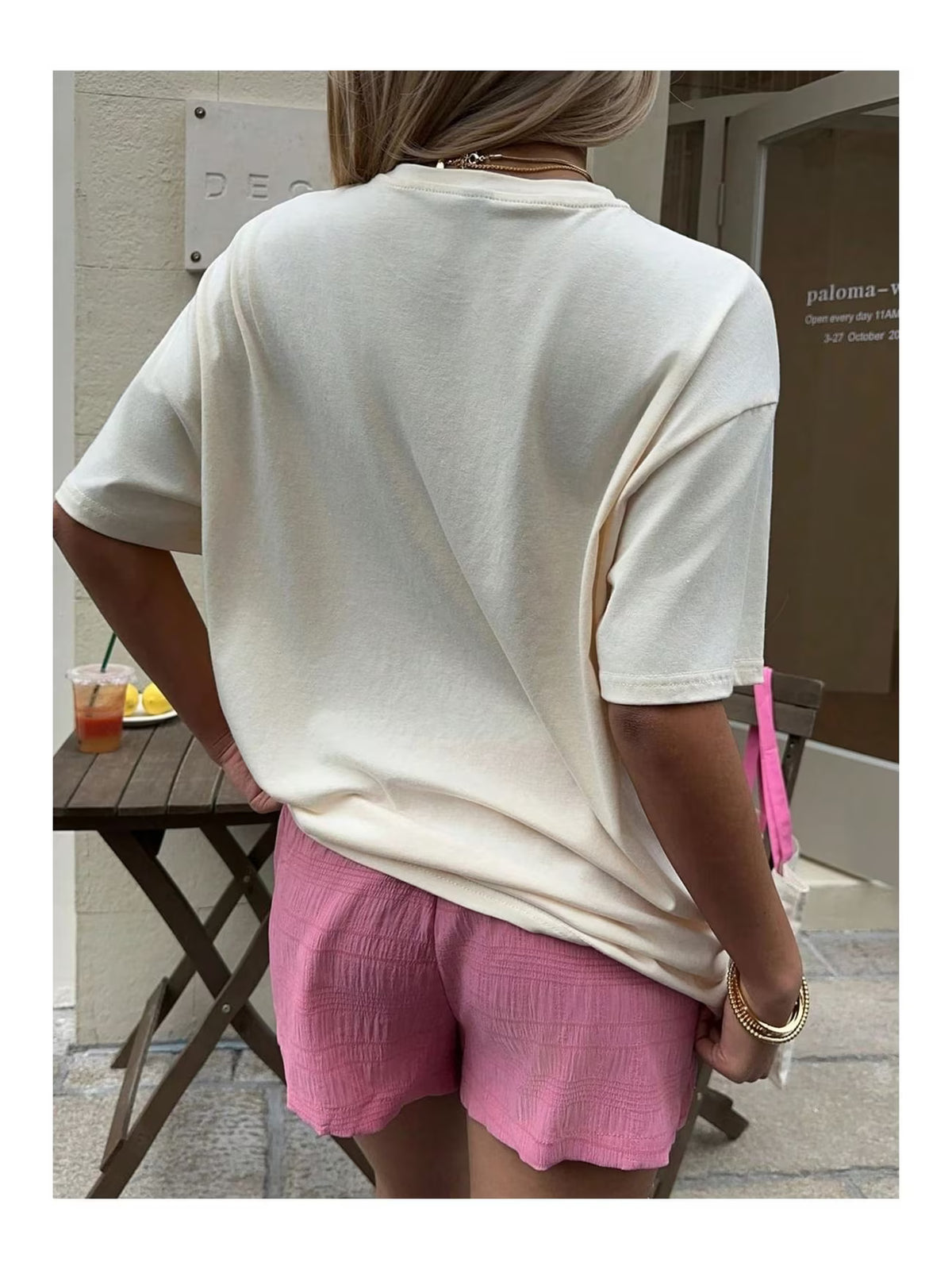 Born to Reat Baskılı Oversize T-ShirT
