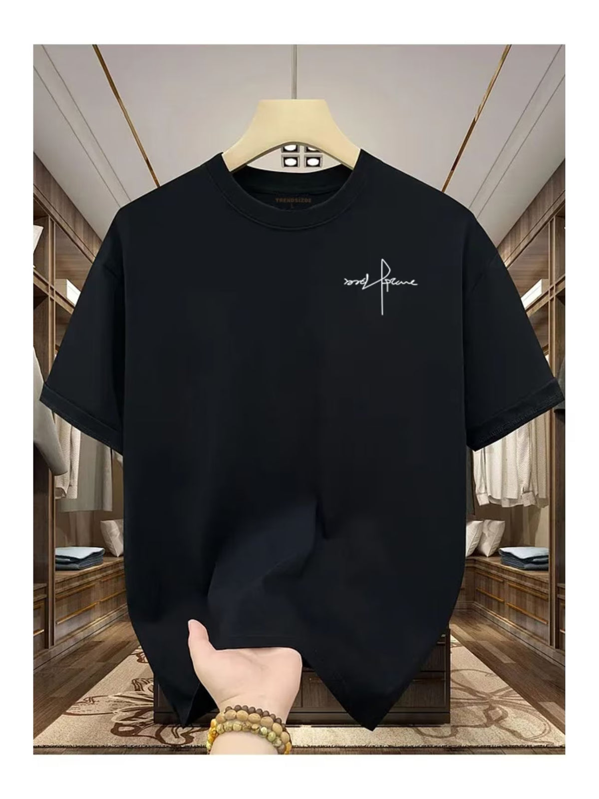 Unisex İmza Özel Tasarım Ön Baskılı Tasarım Tshirt