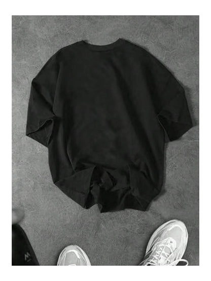 Unisex Erkek/Kadın Cour Özel Baskılı Oversize Penye Bisiklet Yaka T-Shirt