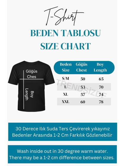 Unisex İmza Özel Tasarım Ön Baskılı Tasarım Tshirt