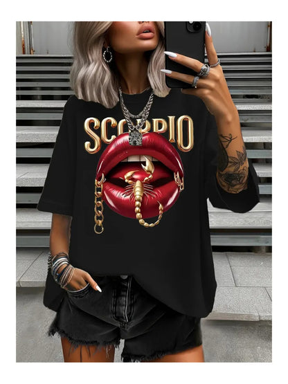 SCORPİO BASKILI OVERSİZE TİŞÖRT