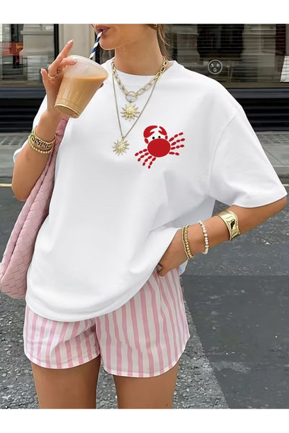 Oversize Penye Tişört %100 Pamuk – Unisex Baskılı Streetwear Yazlık Rahat Salaş T-Shirt