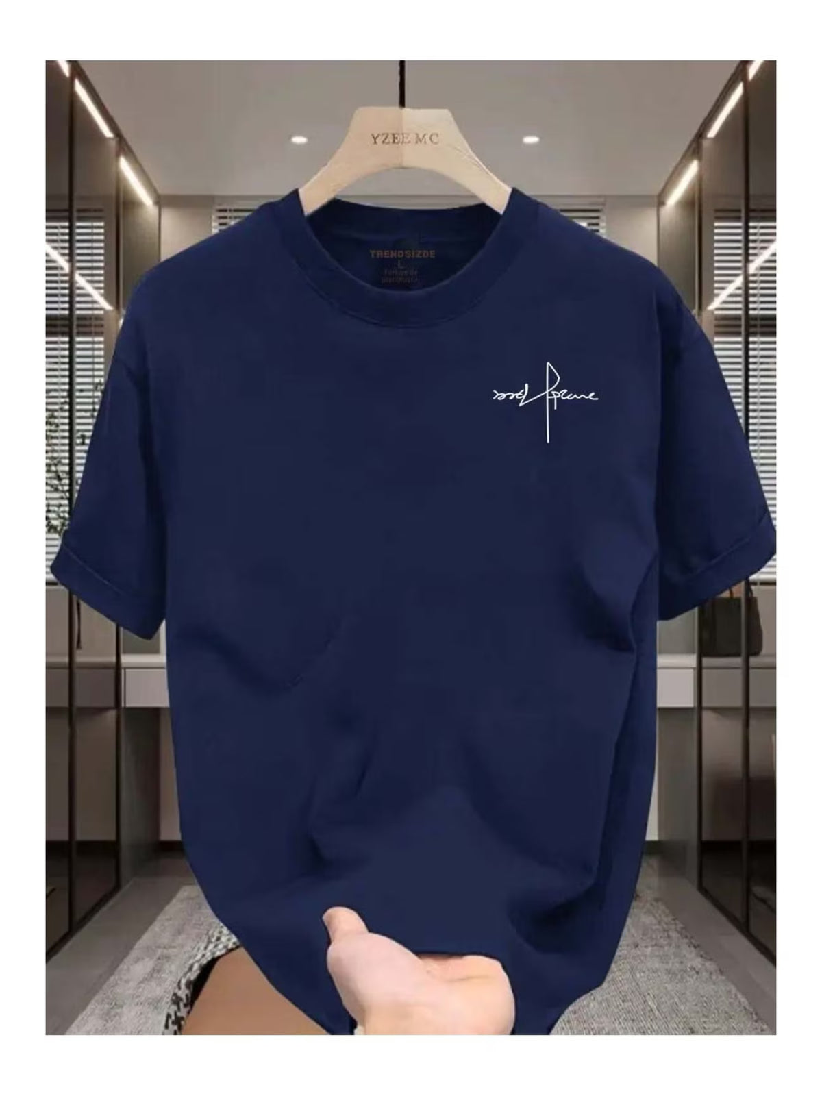 Unisex İmza Özel Tasarım Ön Baskılı Tasarım Tshirt