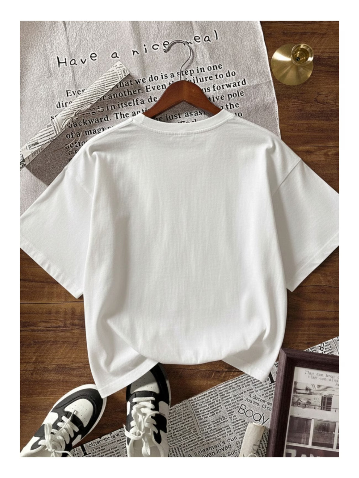 Oversize Penye Tişört %100 Pamuk – Unisex Baskılı Streetwear Yazlık Rahat Salaş T-Shirt