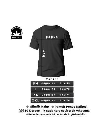 Unisex Dağ Baskılı Oversize Tshirt