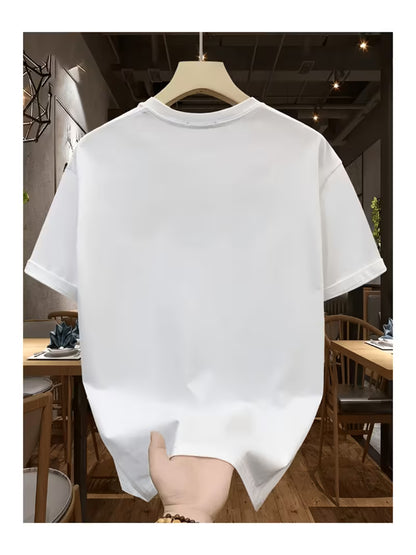 Oversize Penye Tişört %100 Pamuk – Unisex Baskılı Streetwear Yazlık Rahat Salaş T-Shirt