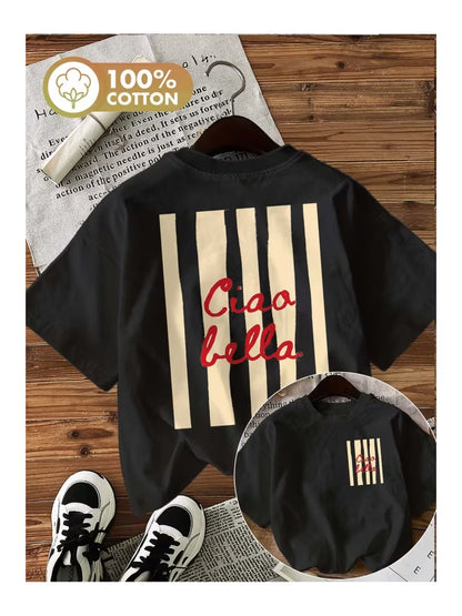 Penye Tişört %100 Pamuk – Unisex Baskılı Streetwear Yazlık Rahat Salaş T-Shirt